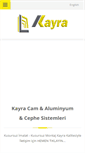 Mobile Screenshot of kayraaluminyum.com
